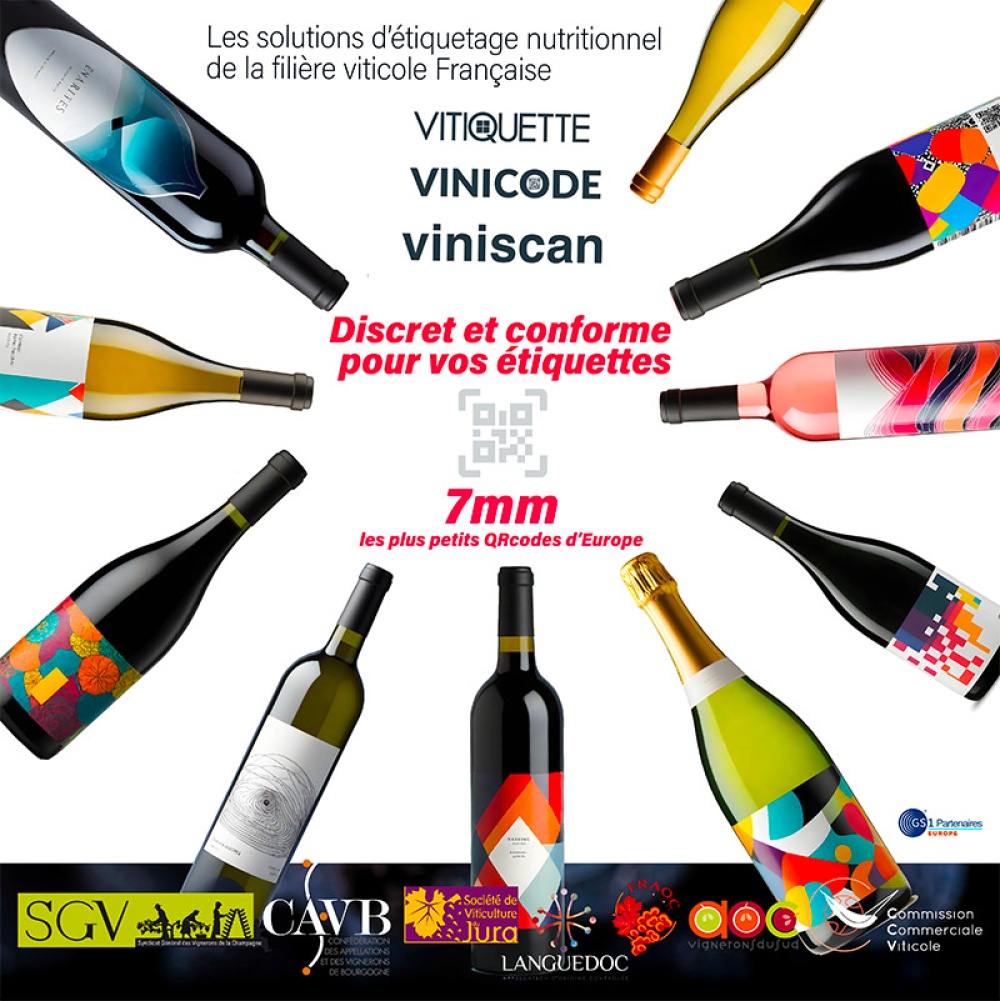 reglement europeen etiquetage du vin par qrcode pour ingredient et valeur nutritionnelle sur etiquette