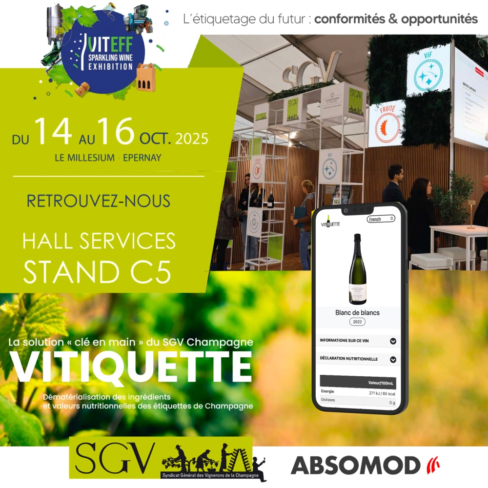 reglement europeen etiquetage du vin par qrcode pour ingredient et valeur nutritionnelle sur etiquette